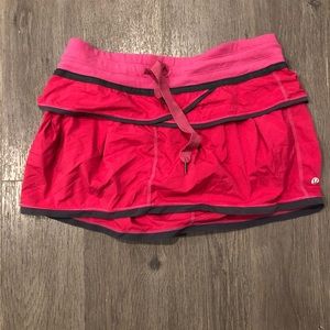 lululemon pink skort